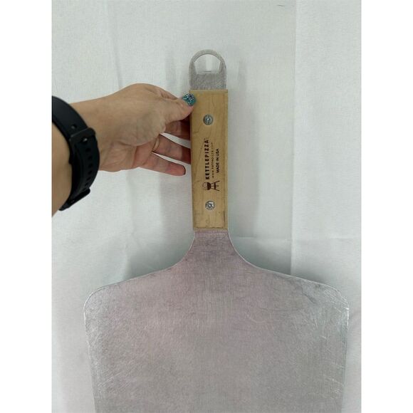 KettlePizza Pro Pizza Peel Multicolor Aluminum Teak Large - Picture 4 of 7